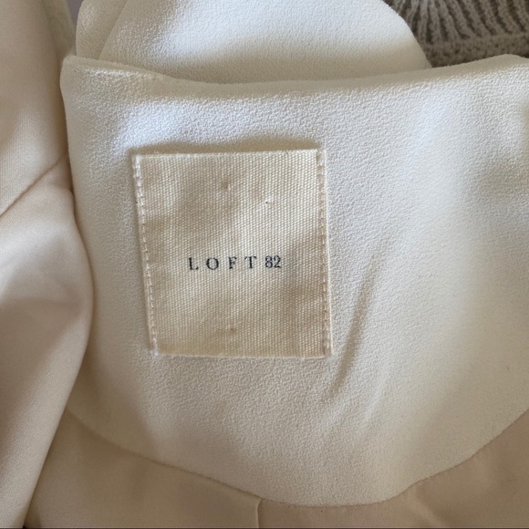 LOFT 82 Cream Blazer Sz Small - Picture 5 of 6